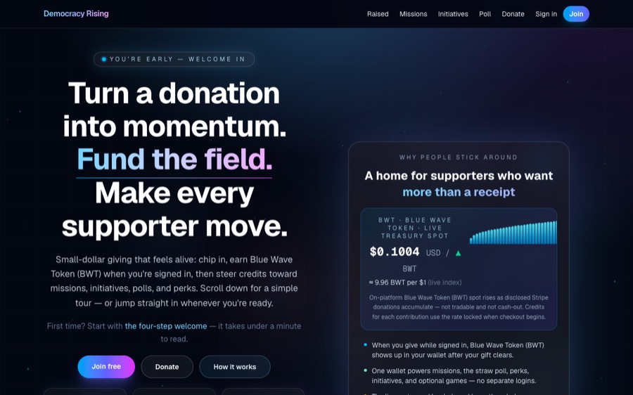 Democratic Money screenshot