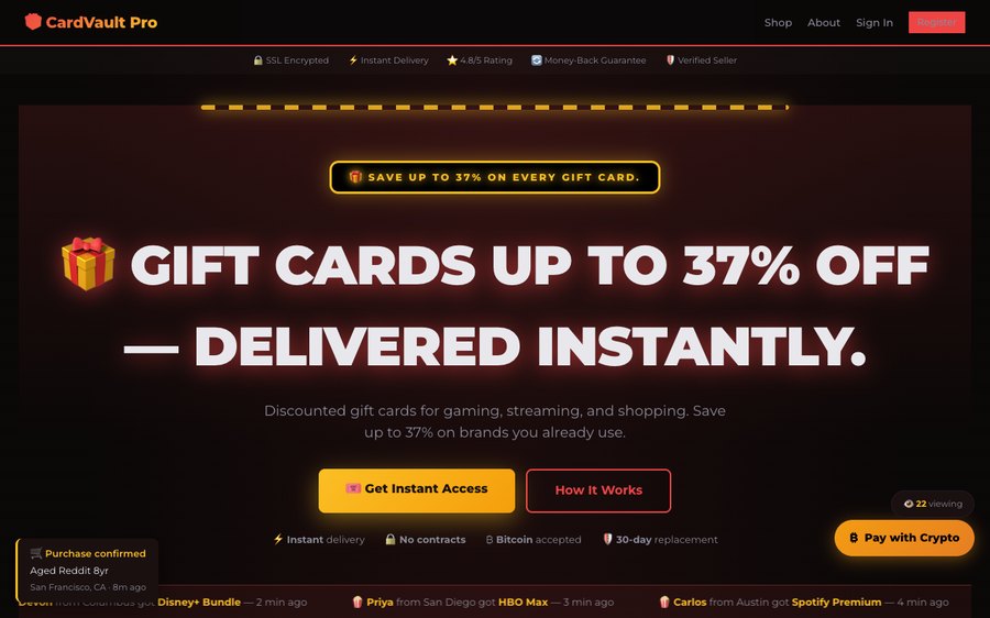 CardVault Pro screenshot