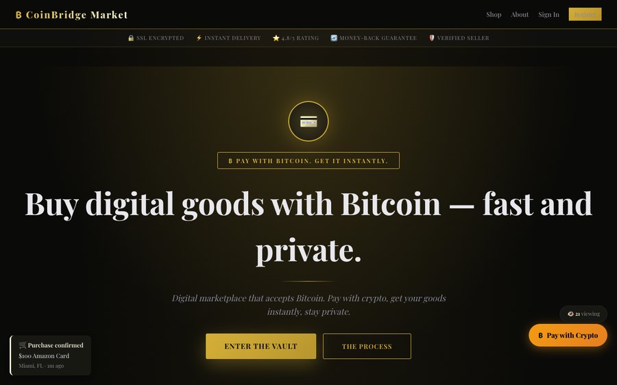 CoinBridge Market screenshot