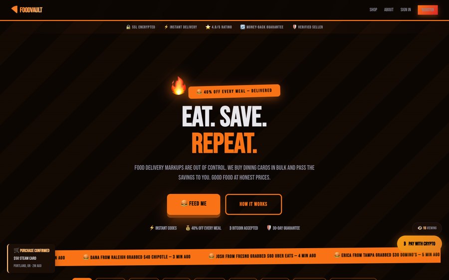 FoodVault screenshot