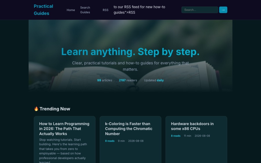 Guides Publisher screenshot