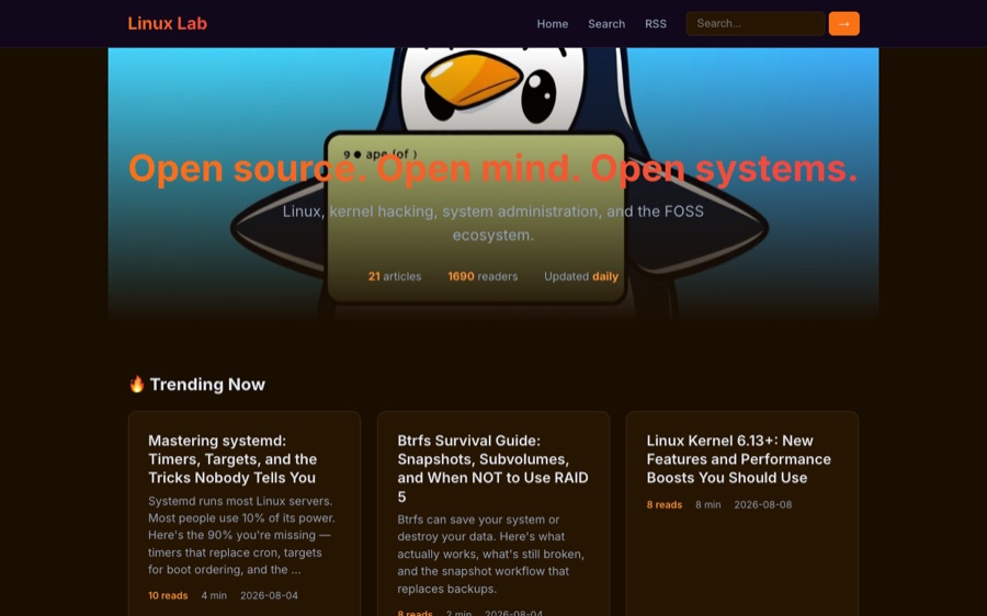 Linux Publisher screenshot