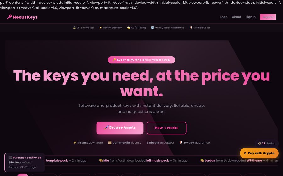 NexusKeys screenshot
